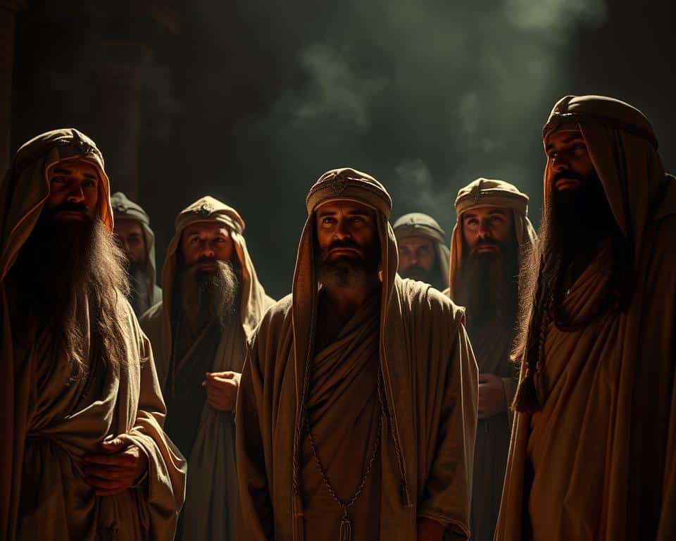 Biblical prophets delivering messages
