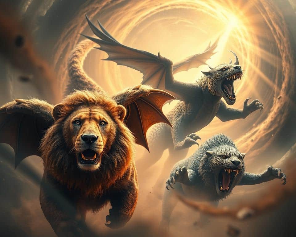 Daniel’s vision of four beasts