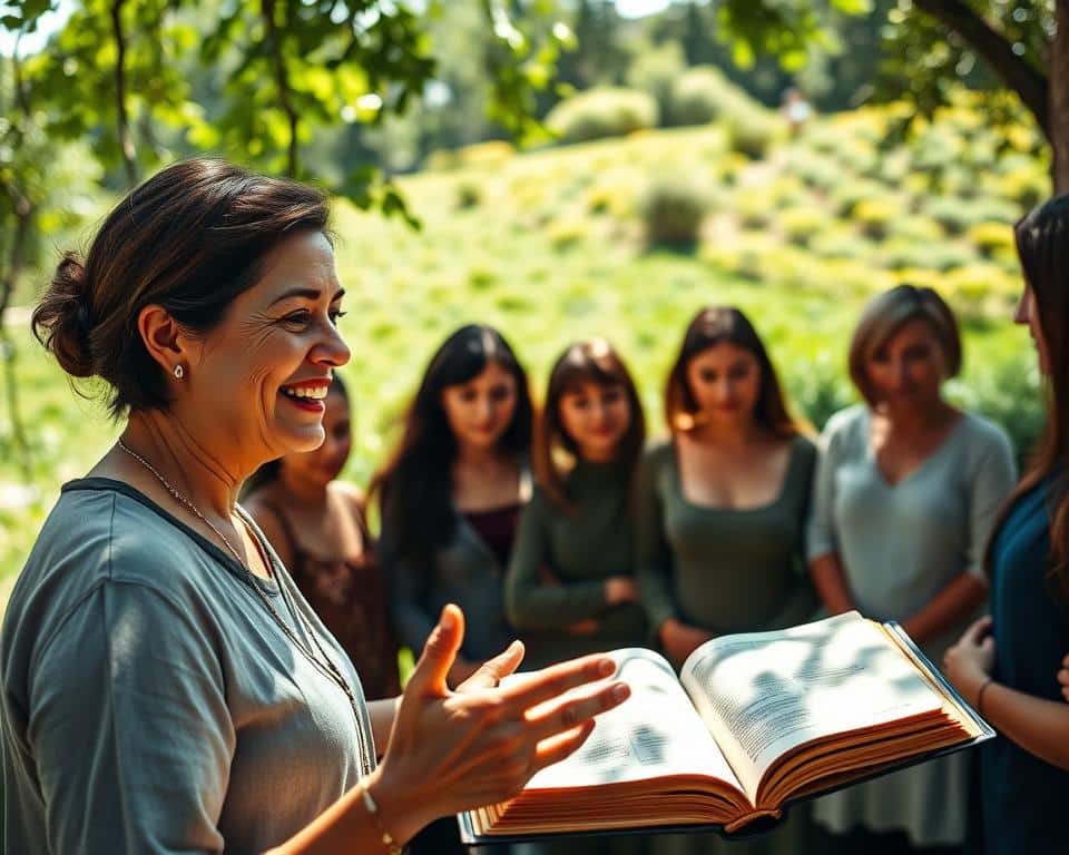Teaching others about the faith