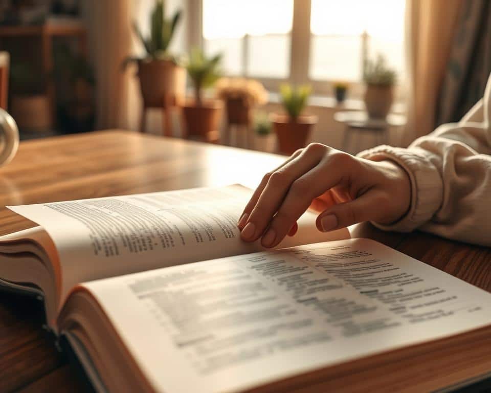 A serene scene depicting an open Bible on a wooden table, with pages gently fluttering as if kissed by a soft breeze. In the foreground, a pair of hands, clad in modest casual clothing, hold the Bible, fingers tracing the words, symbolizing prayer and reflection. The middle ground features a softly lit room, adorned with potted plants, and a window allowing gentle, natural light to filter in, creating a warm ambiance. In the background, faint silhouettes of mountains can be seen through the window, representing stability and permanence. The atmosphere is calm and inviting, evoking feelings of faith and peace, perfect for illustrating the concept of the Psalms as prayers for all times. A serene scene depicting an open Bible on a wooden table, with pages gently fluttering as if kissed by a soft breeze. In the foreground, a pair of hands, clad in modest casual clothing, hold the Bible, fingers tracing the words, symbolizing prayer and reflection. The middle ground features a softly lit room, adorned with potted plants, and a window allowing gentle, natural light to filter in, creating a warm ambiance. In the background, faint silhouettes of mountains can be seen through the window, representing stability and permanence. The atmosphere is calm and inviting, evoking feelings of faith and peace, perfect for illustrating the concept of the Psalms as prayers for all times.