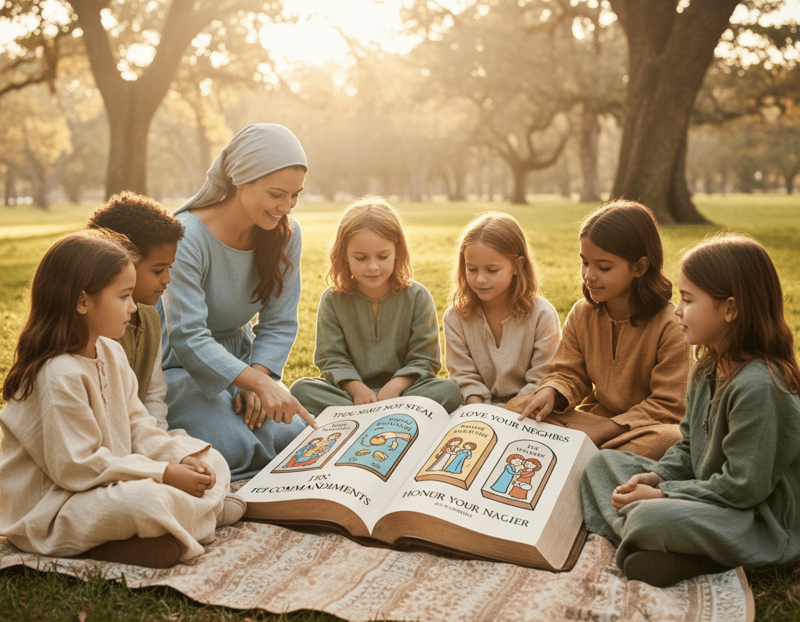 Teaching the Ten Commandments to Kids